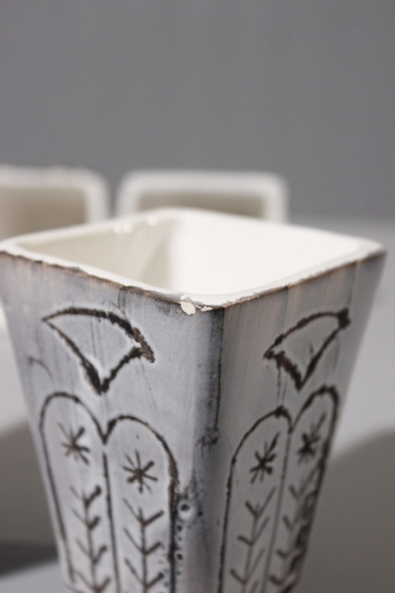 Image 1 of Service À Whisky Vallauris Liqueur 1950S Style Capron Barbier Reynaud Cimal