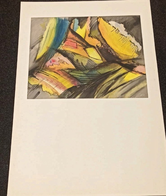 Image 1 of Vintage Origineel Aquarel Schilderij, Ingelijst