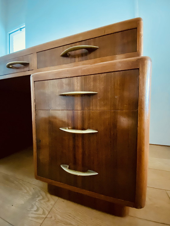 Image 1 of Vintage Art Deco Schreibtisch