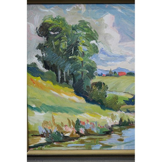 Image 1 of Vintage-Gemälde von Georg Nilsson, Schweden 1960