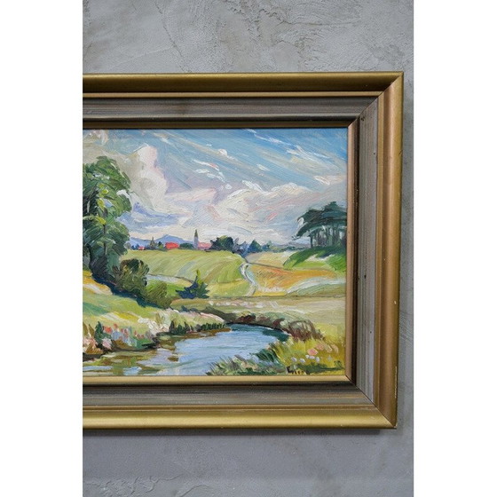 Image 1 of Vintage-Gemälde von Georg Nilsson, Schweden 1960