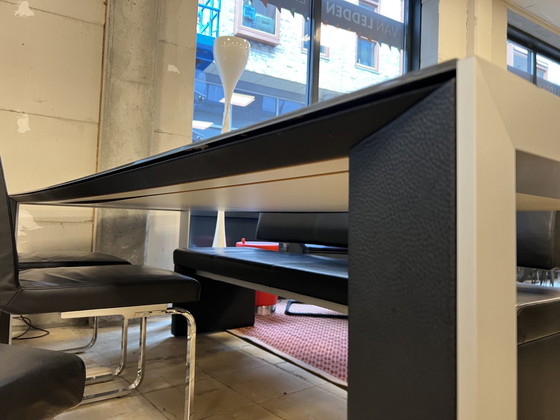 Image 1 of Rolf Benz Esszimmergarnitur Schwarz Design Tisch Stühle Sofa