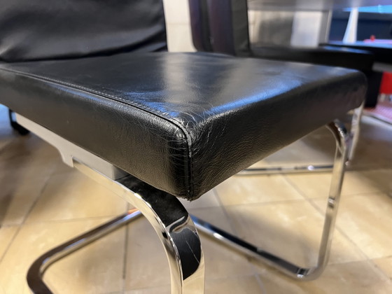 Image 1 of Rolf Benz Esszimmergarnitur Schwarz Design Tisch Stühle Sofa