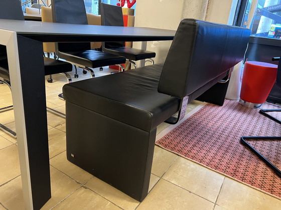 Image 1 of Rolf Benz Esszimmergarnitur Schwarz Design Tisch Stühle Sofa