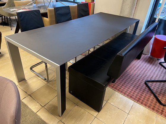 Image 1 of Rolf Benz Esszimmergarnitur Schwarz Design Tisch Stühle Sofa