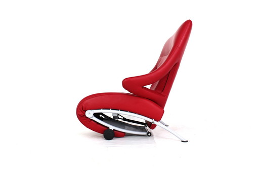WK Wohnen multifunktional Relax Chair, Sessel "Solo" by Prof. Heiliger in Leather