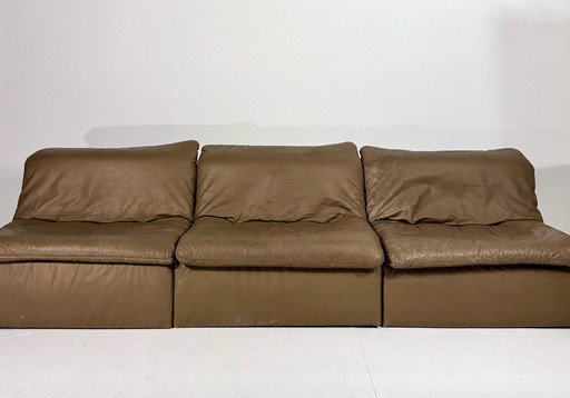 Vintage Modular Leder Sofa