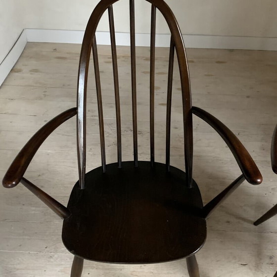 Image 1 of Ein Paar alte Quäker-Stühle aus Teakholz von Lucian Ercolani für Ercol