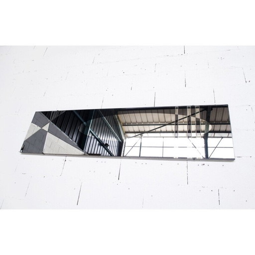 Rechteckiger Glasspiegel von Jacques Hitier und Marly Frères für Bordeaux, 1950