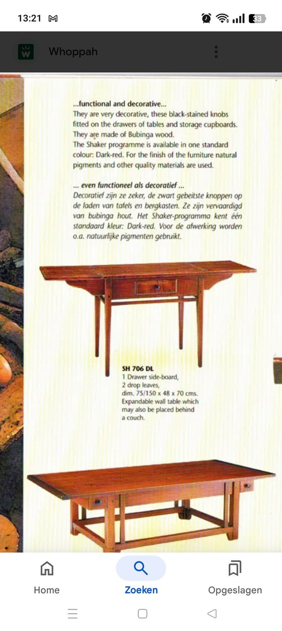 Image 1 of 2 X Hängetisch Shaker Möbel von Schuitema