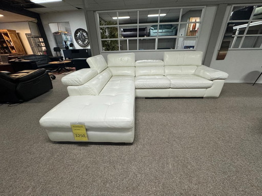 Montel Ecksofa Weiß Luxe