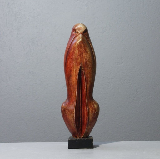 Maxime Fillon (1920-2003) Zoomorphe Skulptur Aus Gips Patiniert Frankreich Xx.