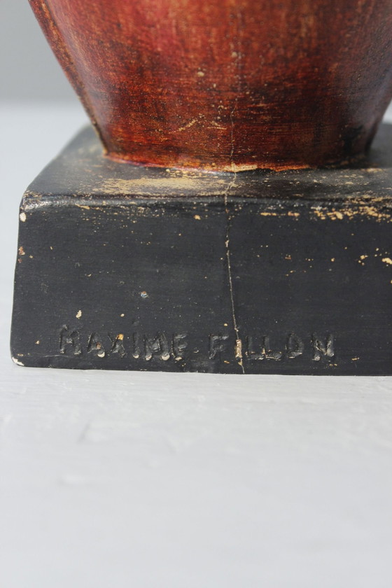 Image 1 of Maxime Fillon (1920-2003) Zoomorphe Skulptur Aus Gips Patiniert Frankreich Xx.