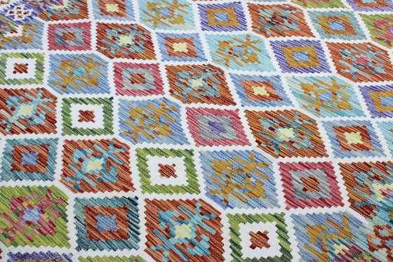 Image 1 of Original Old Style Kelim Afghan 238 X 178 Cm Top Zustand