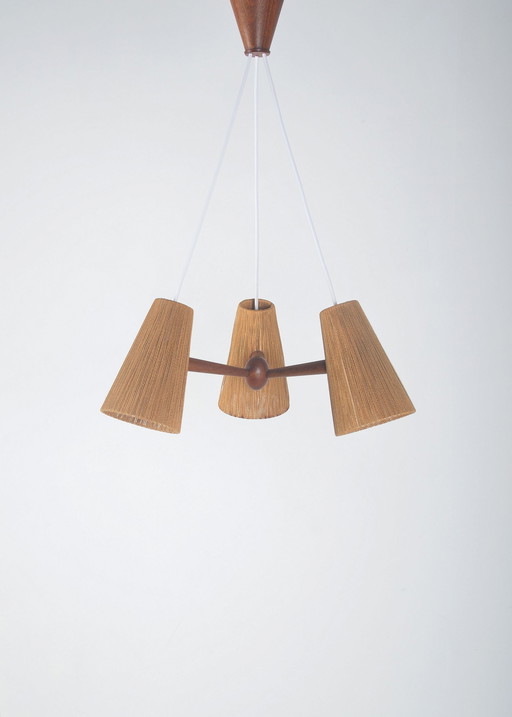 Vintage-Hängeleuchte von Temde Leuchten, 1960er Jahre