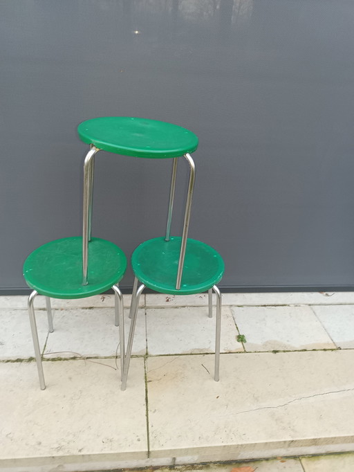 3x Meurop Hocker