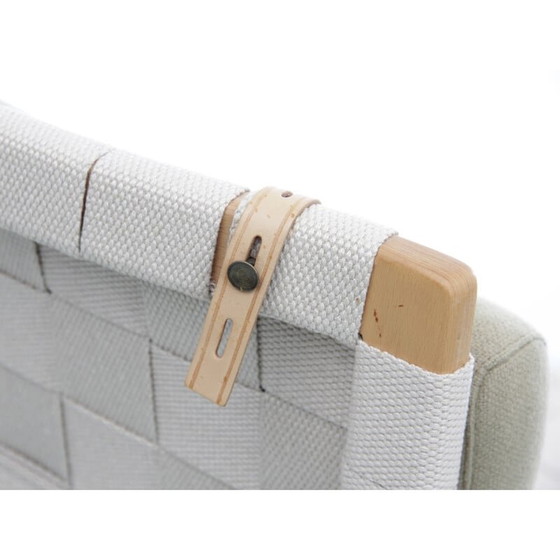 Image 1 of Paar skandinavische Vintage-Sessel "Miranda" aus Buche und Kvadrat-Stoff von Bruno Mathsson, 2010