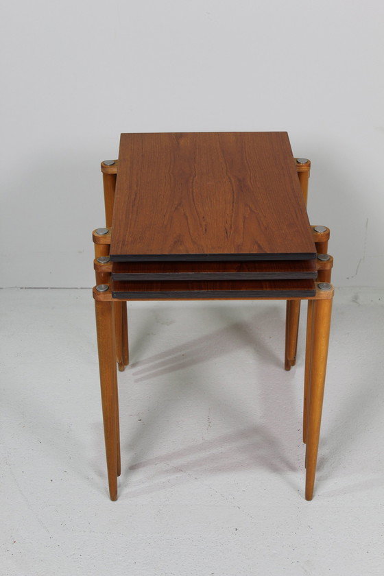 Image 1 of Vintage German Design Mimi set, Beistelltische - Opal, 1960s