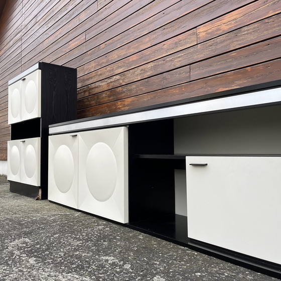 Image 1 of Brutalistisches Sideboard Barschrank 1970