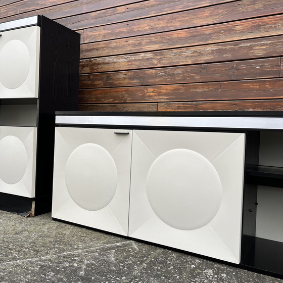 Image 1 of Brutalistisches Sideboard Barschrank 1970