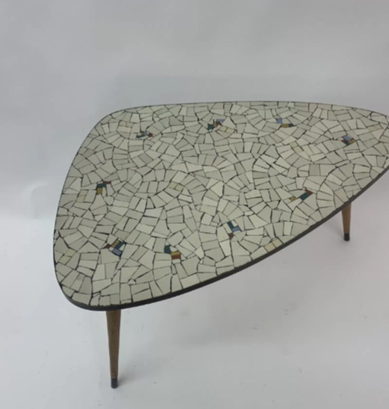 Image 1 of Mid Century Design Mosaik Beistelltisch, 1960er Jahre