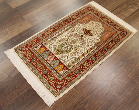 Image 1 of Original Echte Reine Seide Hereke 106 X 68 Cm Top Zustand