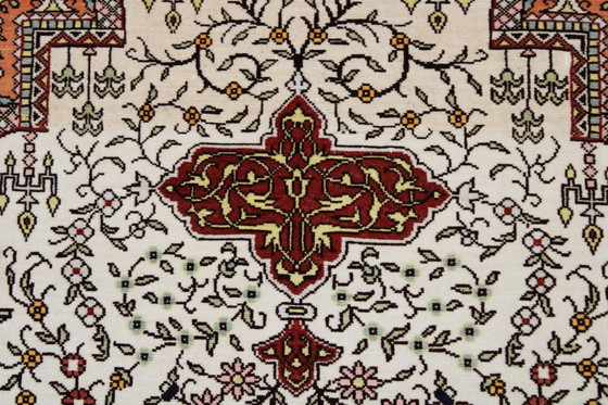 Image 1 of Original Echte Reine Seide Hereke 106 X 68 Cm Top Zustand