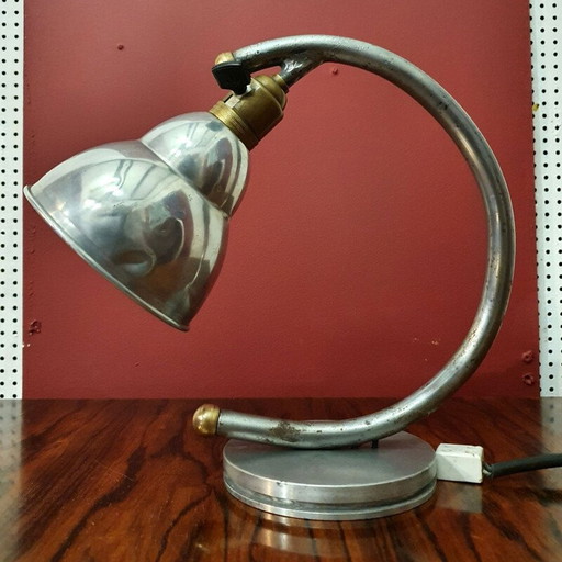 Vintage Schreibtischlampe aus Metall, Frankreich 1950