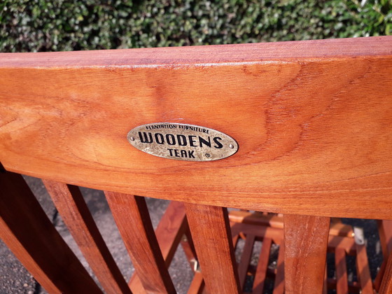 Image 1 of Wooddens Teak Liegestuhl mit Rädern Nr. 2