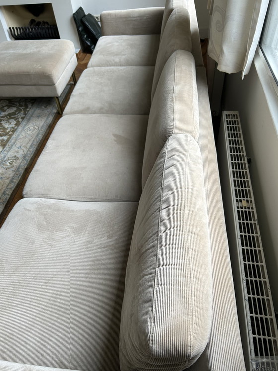 Image 1 of Bolia Scandinavia Remix 4-Sitzer Sofa mit Fußhocker (mit Stauraum) Beige