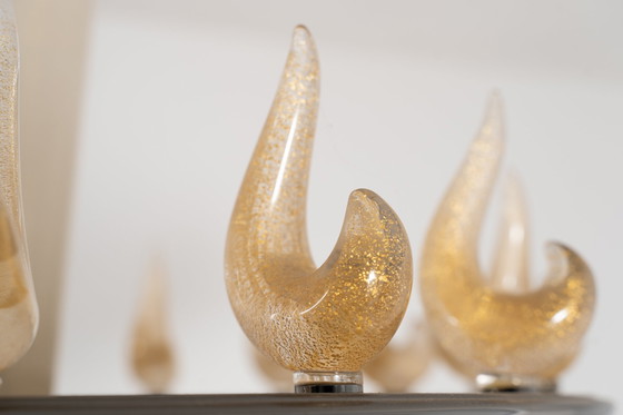 Image 1 of Elio Kronleuchter mit Flammen aus Muranoglas von Marco Mencacci
