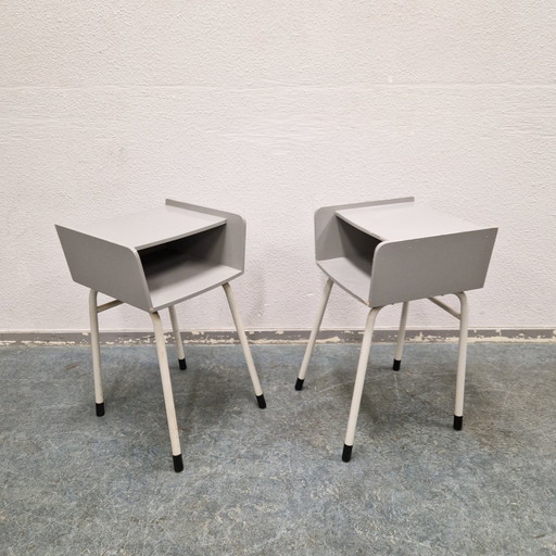50'S 2 Vintage Nachttisch Rawi Schränke
