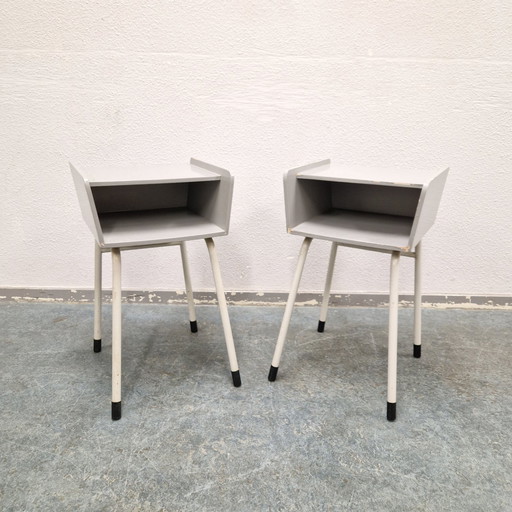 50'S 2 Vintage Nachttisch Rawi Schränke