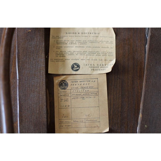 Image 1 of Satz von 4 Stühlen aus Buchenholz von Tatra Nabytok, 1960