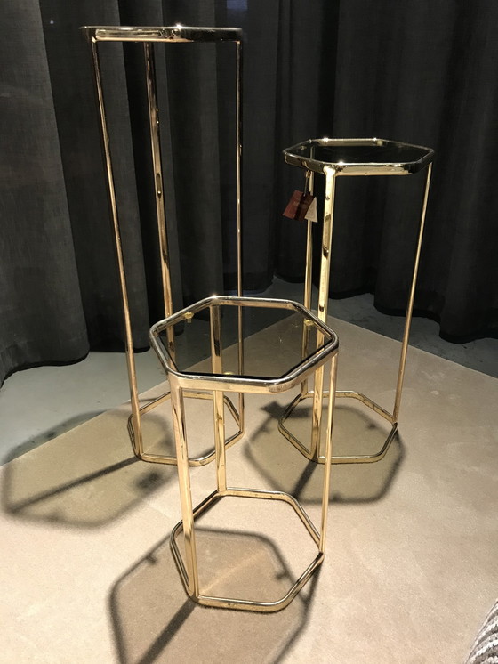 Image 1 of Beistell-, Dekorations- und Pflanztische aus Messing