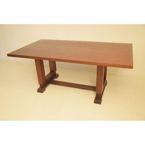 Image 1 of Mahagoni-Tisch im Art déco-Stil von Maxime Old Moderniste, 1930