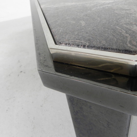 Image 1 of Fedam Couchtisch, hollywood regency, marmor in stahlgestell