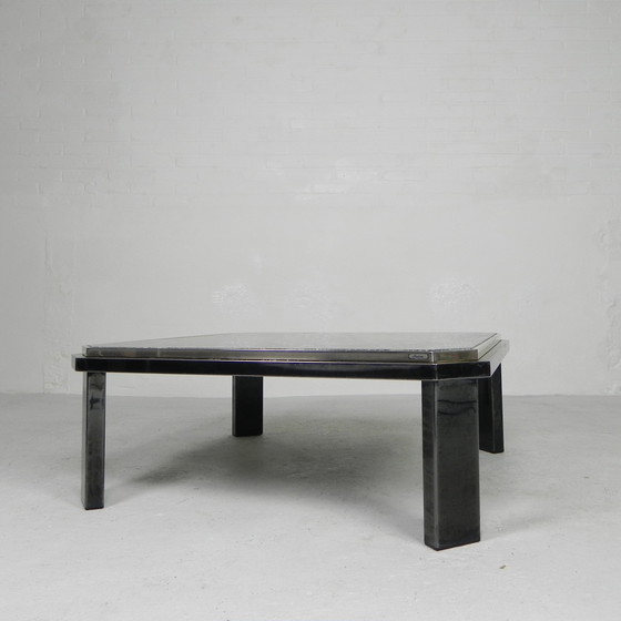 Image 1 of Fedam Couchtisch, hollywood regency, marmor in stahlgestell