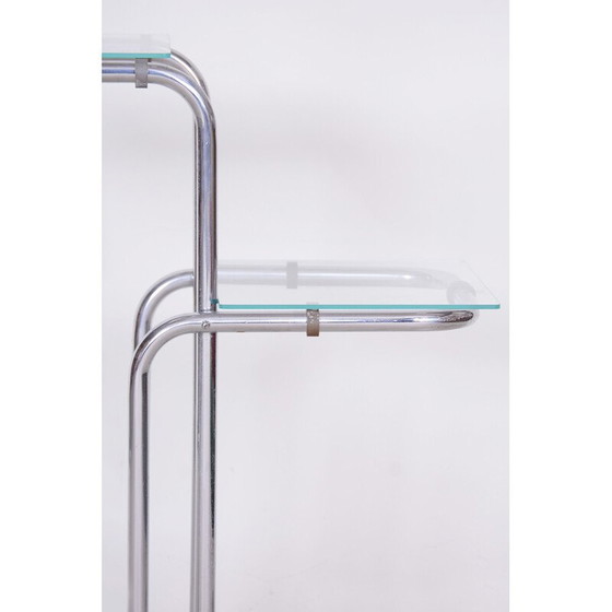 Image 1 of Blumenständer aus Chrom und Glas, Tschechische Republik 1930er Jahre
