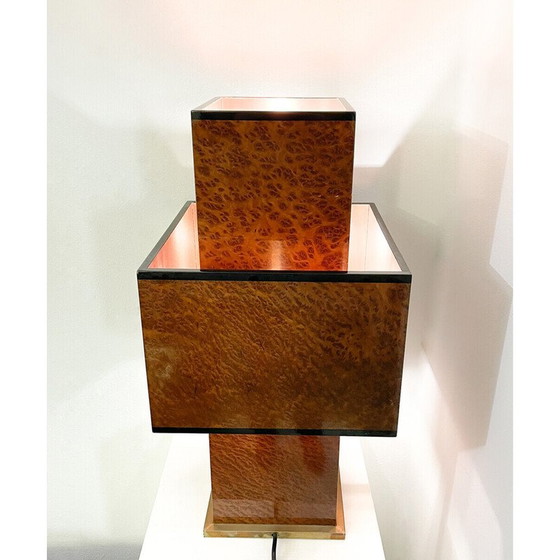Image 1 of Vintage-Tischlampe aus Holz, 1970