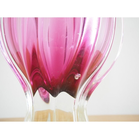 Image 1 of Vintage-Vase aus Kunstglas von Josef Hospodka für Chribska Glassworks, 1960er Jahre