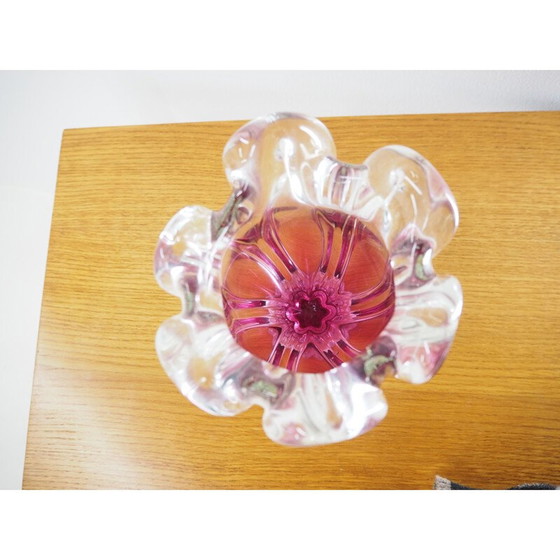 Image 1 of Vintage-Vase aus Kunstglas von Josef Hospodka für Chribska Glassworks, 1960er Jahre