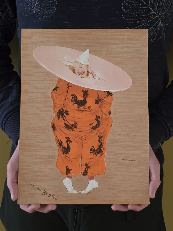 Image 1 of Lithographie, Jan Van Beers, Zirkusclown Von 1886