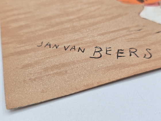 Image 1 of Lithographie, Jan Van Beers, Zirkusclown Von 1886