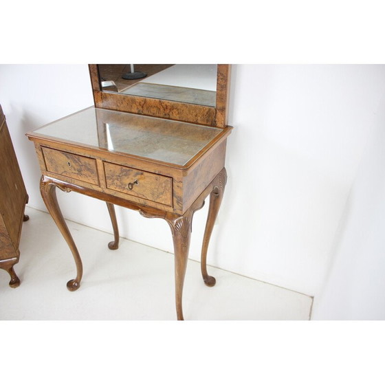 Image 1 of Vintage Schminktisch mit Schrank, Tschechoslowakei 1920