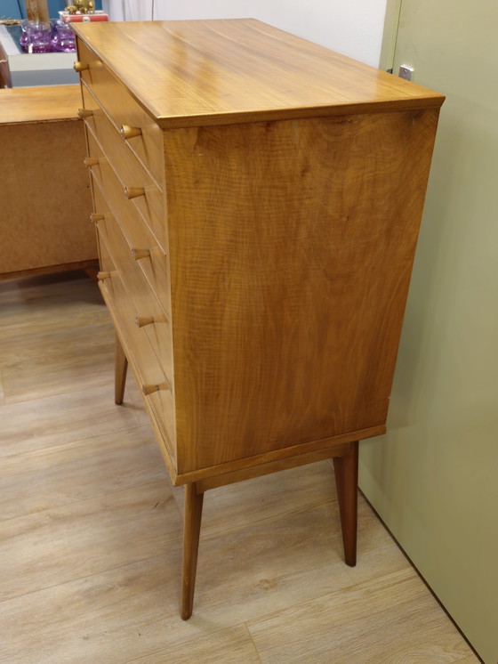 Image 1 of Vintage Alfred Cox Design Kommode Schubladen Kommode