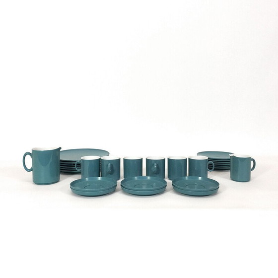 Image 1 of Vintage-Service aus blauem Melamin, 1960-1970