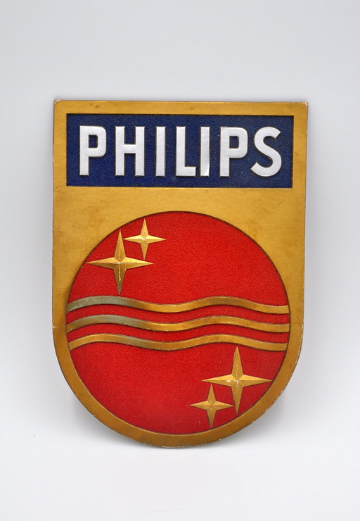 Vintage Philips Werbeschild (Design Louis Kalff)
