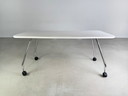 8X Vitra Schreibtisch Ad Hoc Antonio Citterio Auf Rollen Soft Light