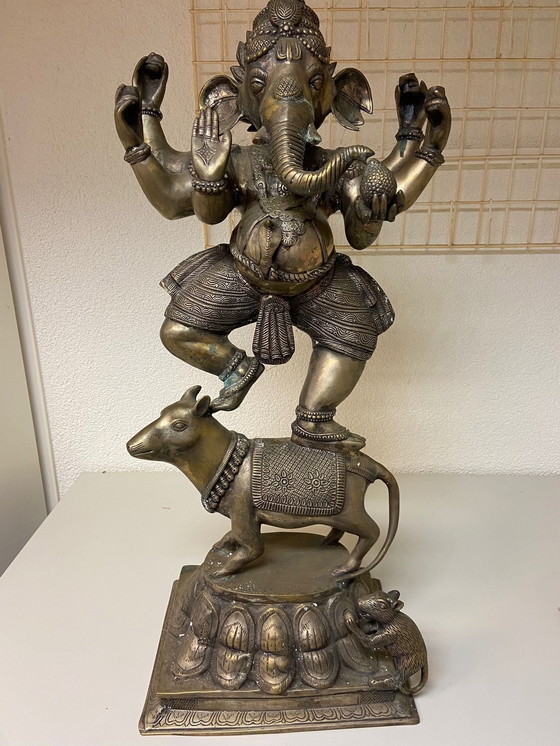 Image 1 of Genesha Bronze Statue